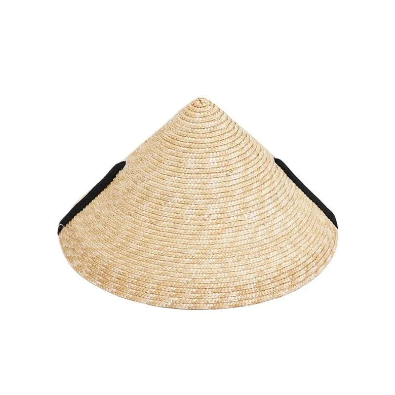 chapeau en paille avec lanières